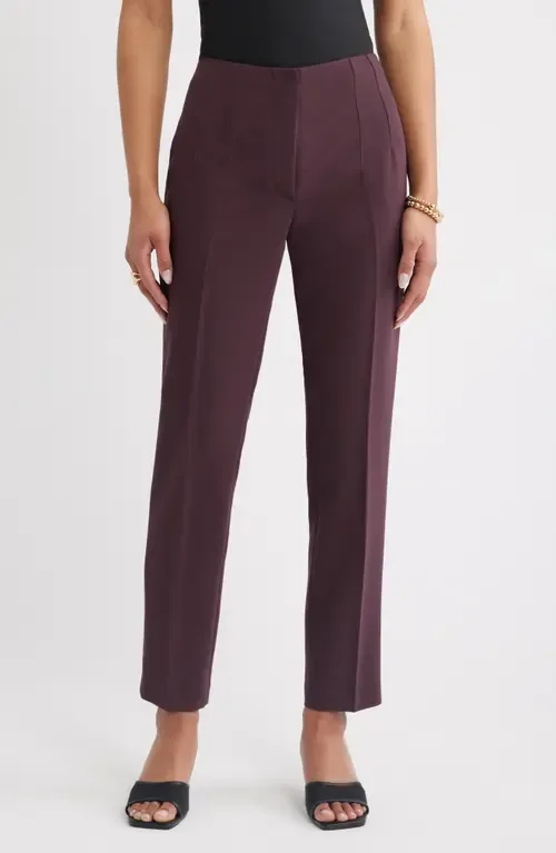Icon Twill High Waist Cigarette Pants by Open Edit