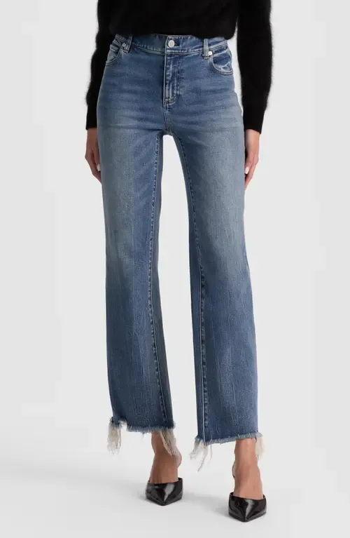 Fierce Slim Straight Leg Jeans by ALICE + OLIVIA