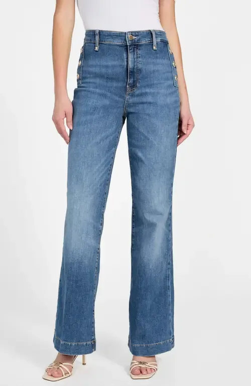 New Faye High Waist Flare Leg Jeans by GUESS