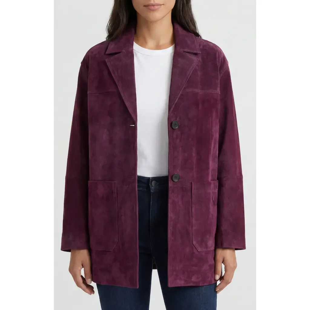 Patch Pocket Suede Jacket by NVLT