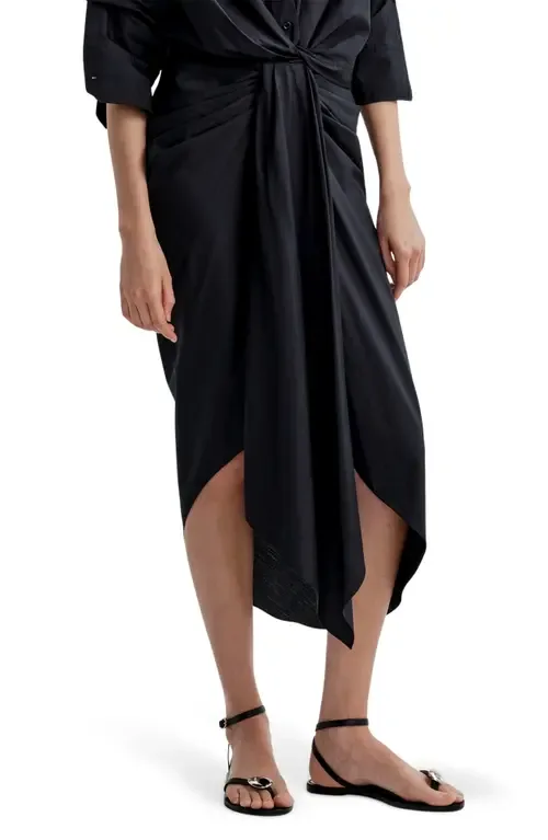 Rhodes Cotton Pleated Waist Asymmetric Skirt by A.L.C.