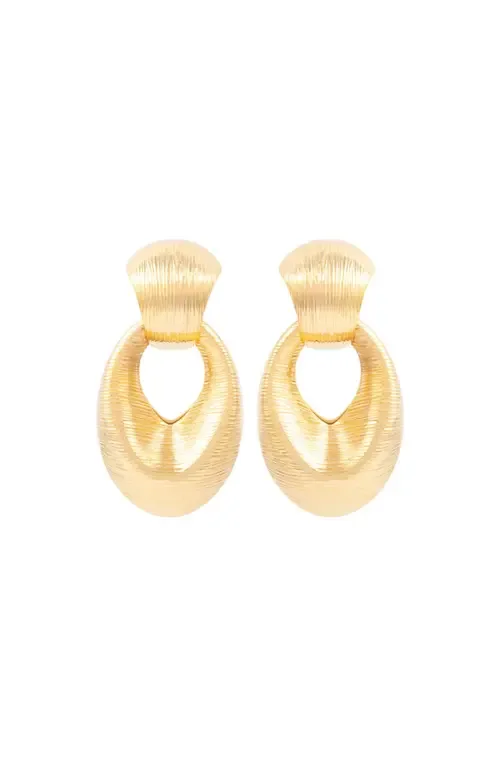 1980s Vintage Door Knocker Earrings