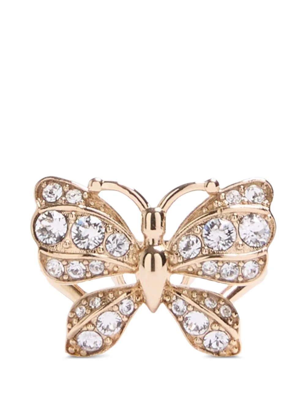 Flutterby Ring in Metal and Swarovski Crystals by Valentino Garavani