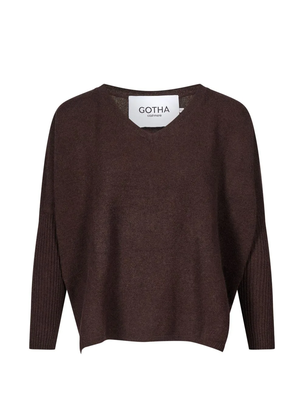 Faustine Ribbed-Knit V-Neck Sweater by Gotha