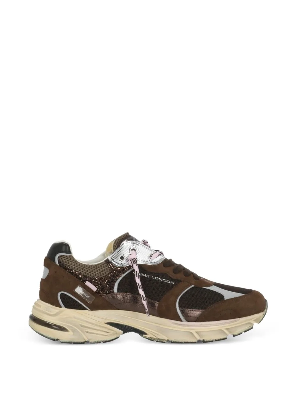 Fugitive 9094 Panelled Low-Top Sneakers by Crime London