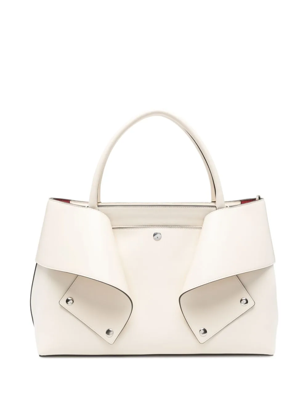 Mercer Leather Tote Bag by TOTEME