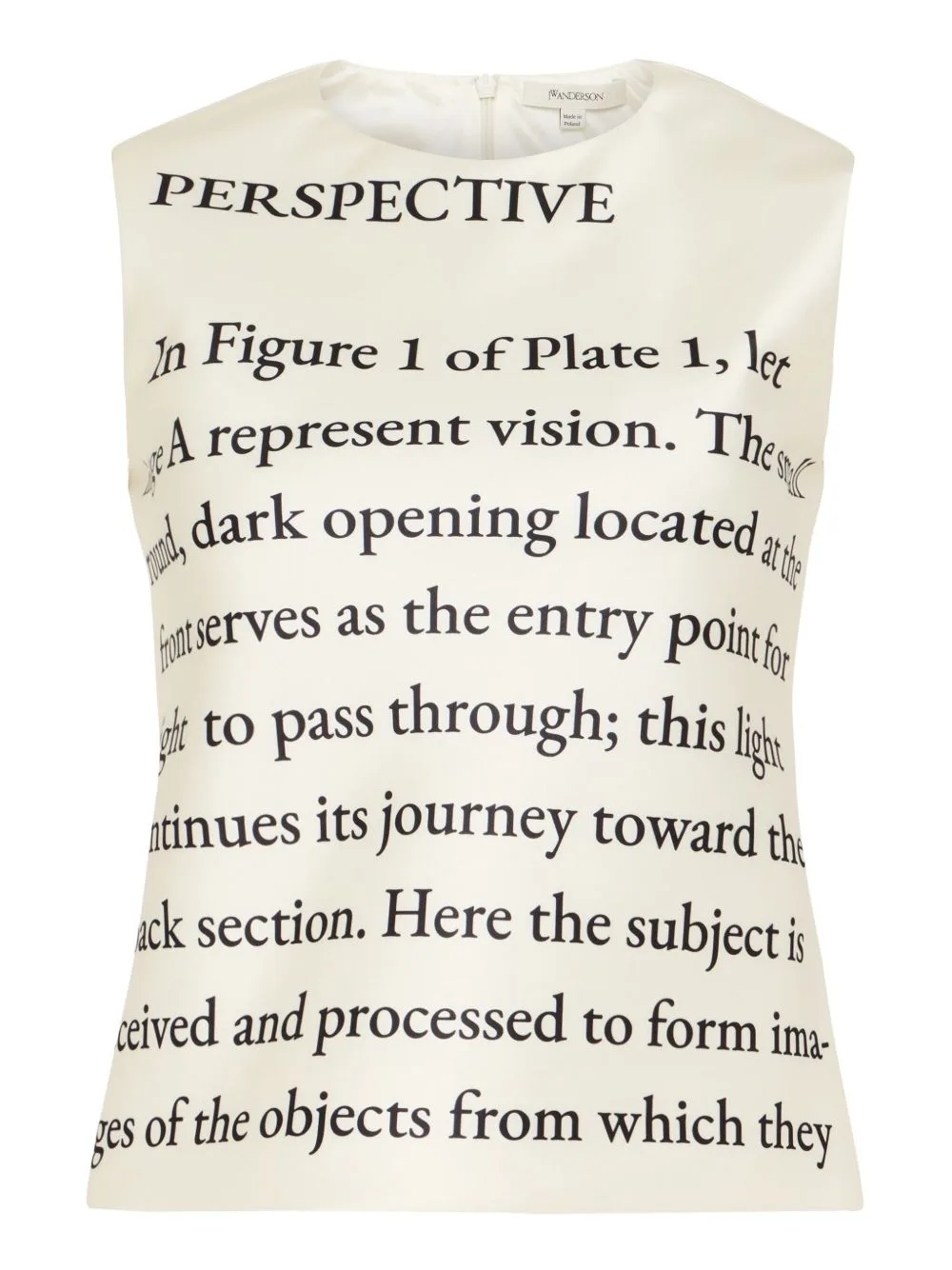 Text-Print Tank Top by JW Anderson