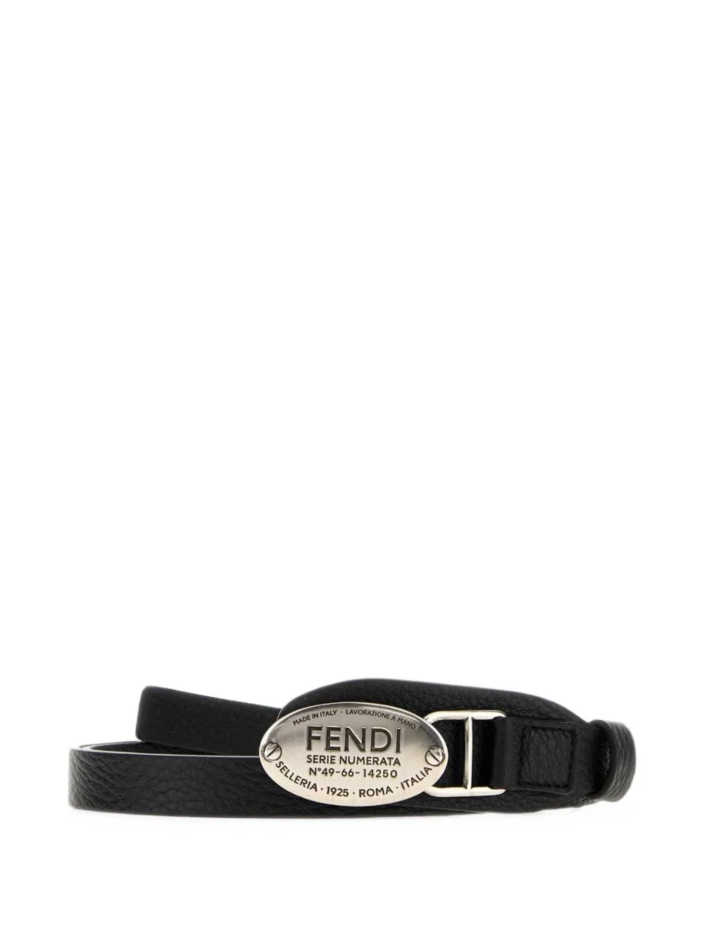 Selleria Logo-Plaque Belt by FENDI