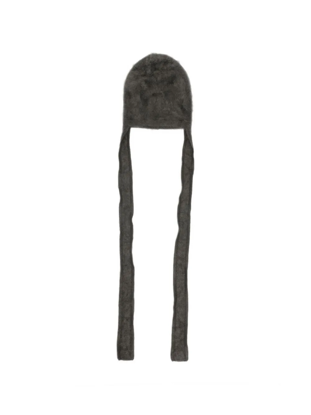 Brushed-Finish Tie-Fastening Beanie Hat by Lisa Yang