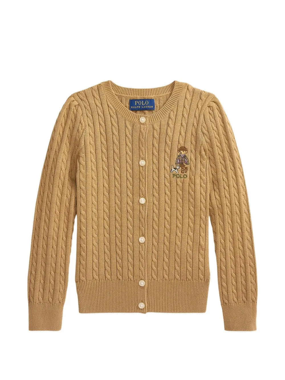 Polo Bear Mini-Cable Cotton Cardigan by POLO RALPH LAUREN KIDS