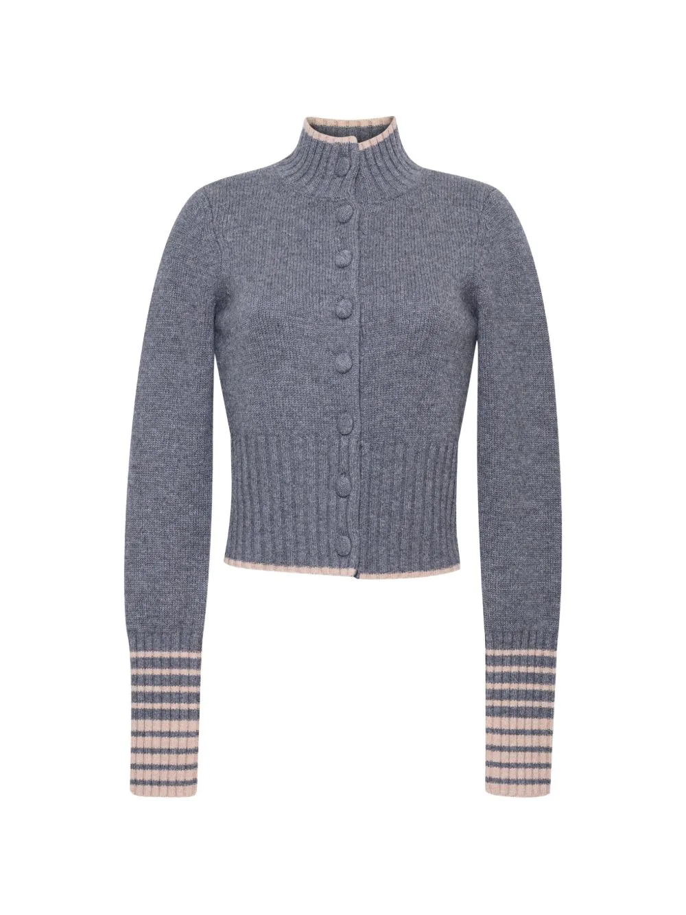Bowery Ribbed-Knit Cardigan by Cara Cara