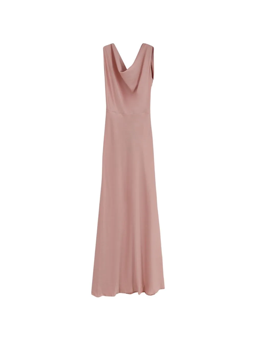 Satin-Finish Cowl-Neck Maxi Dress by ACTUALEE