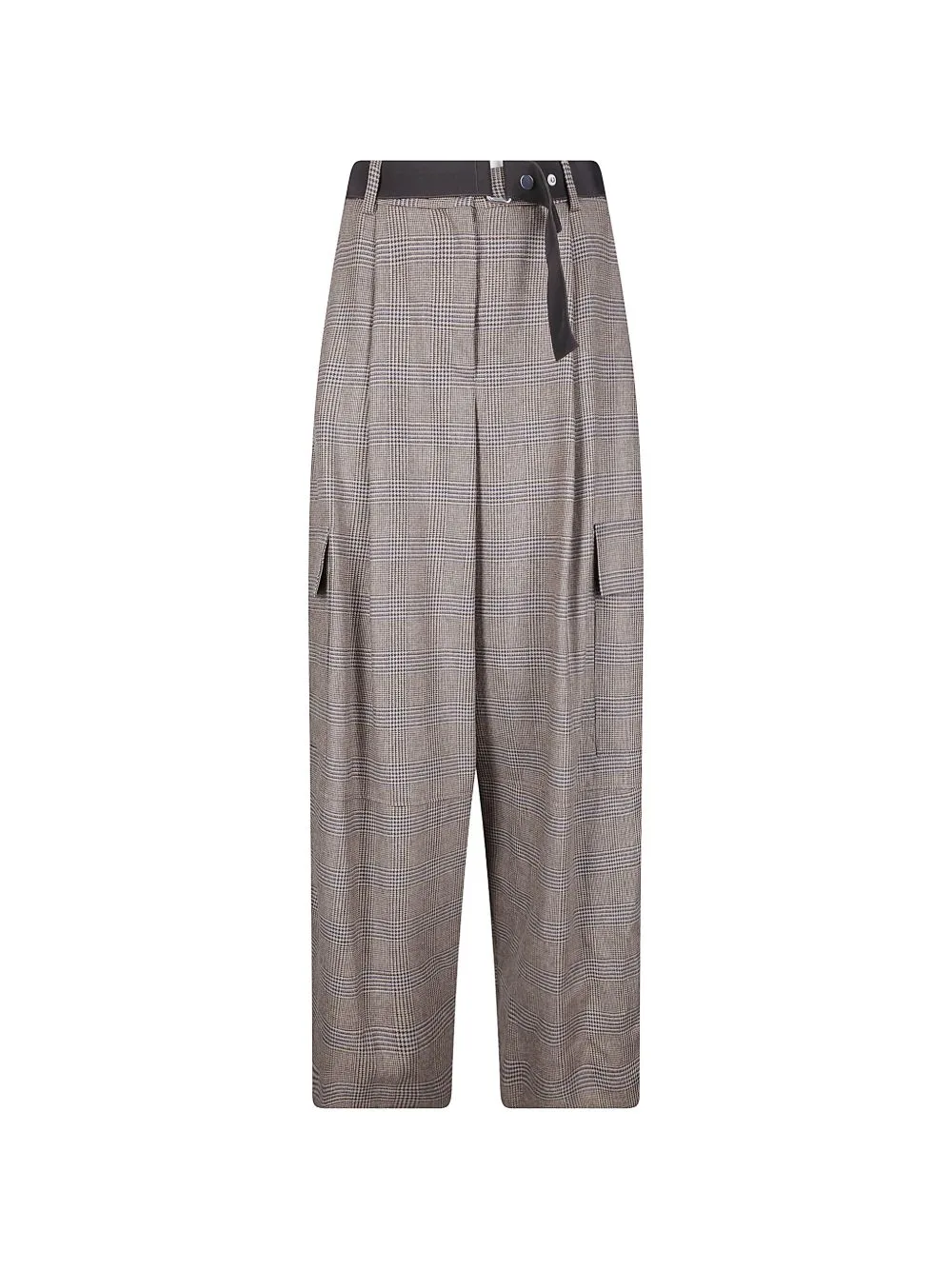 Prince of Wales Check Cargo Pants by P.A.R.O.S.H.