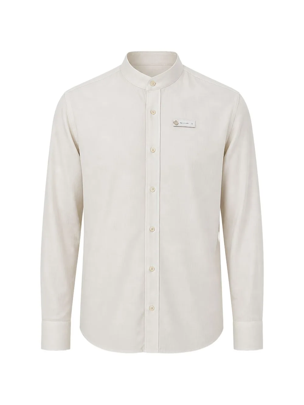 Band-Collar Long-Sleeve Shirt by Pal Zileri