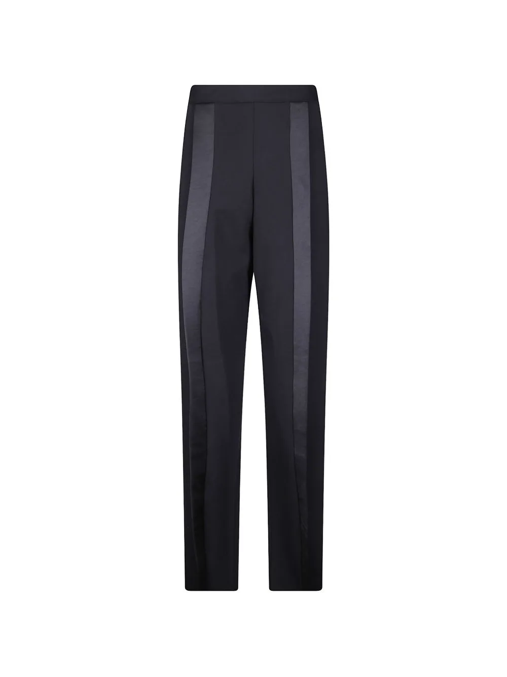 Satin-Trim Straight-Leg Trousers by M.S.M.