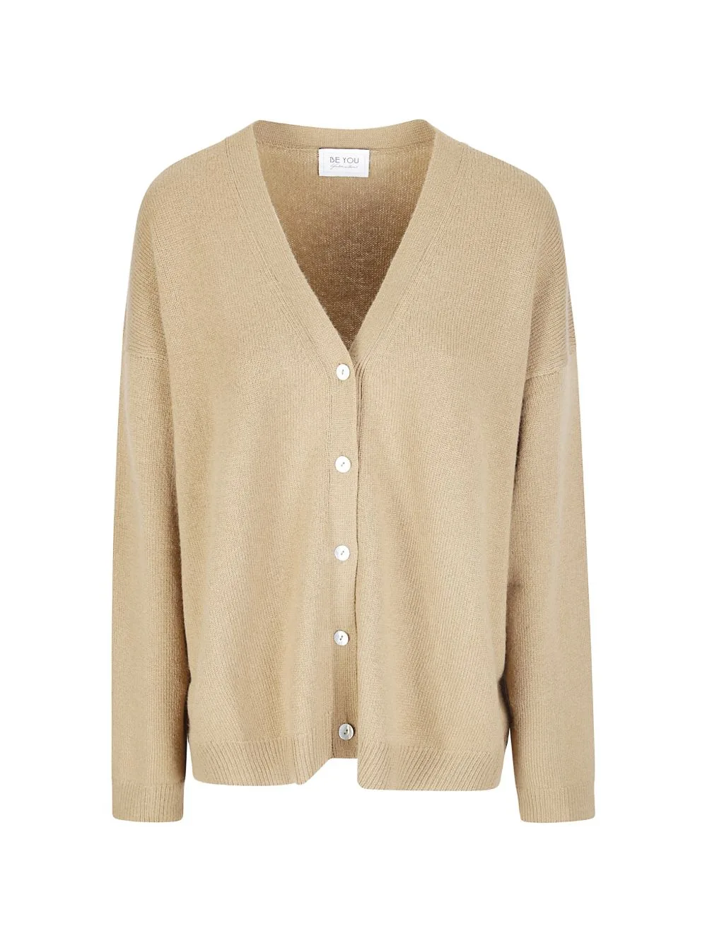 V-Neck Cashmere Cardigan by be you