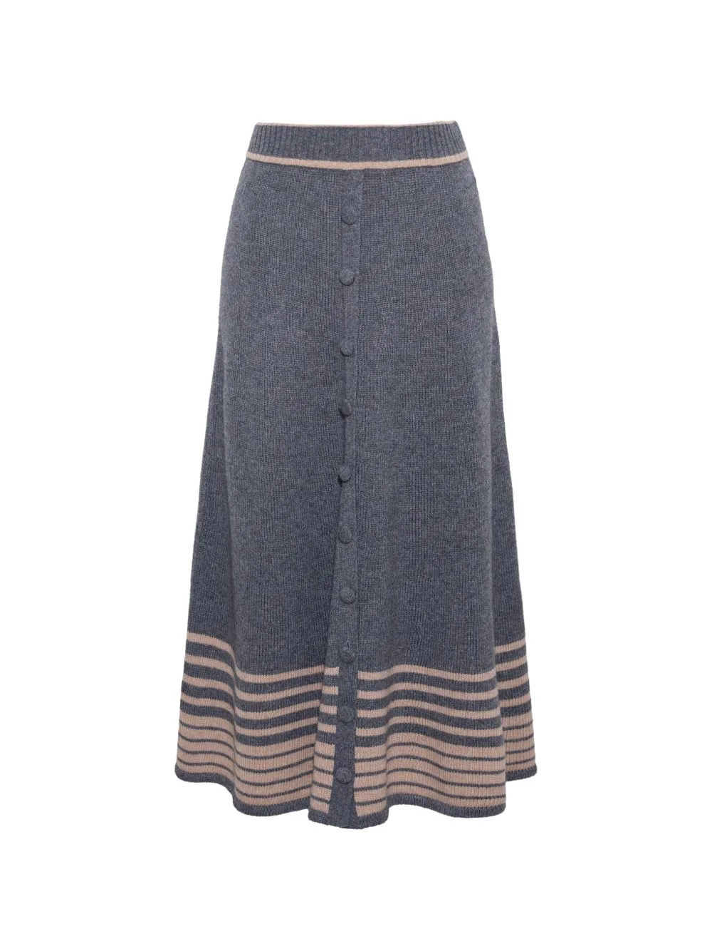 Camden Button-Front Midi Skirt by Cara Cara
