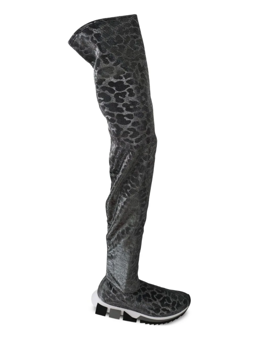 Leopard-Print Over-The-Knee Boots by Dolce & Gabbana