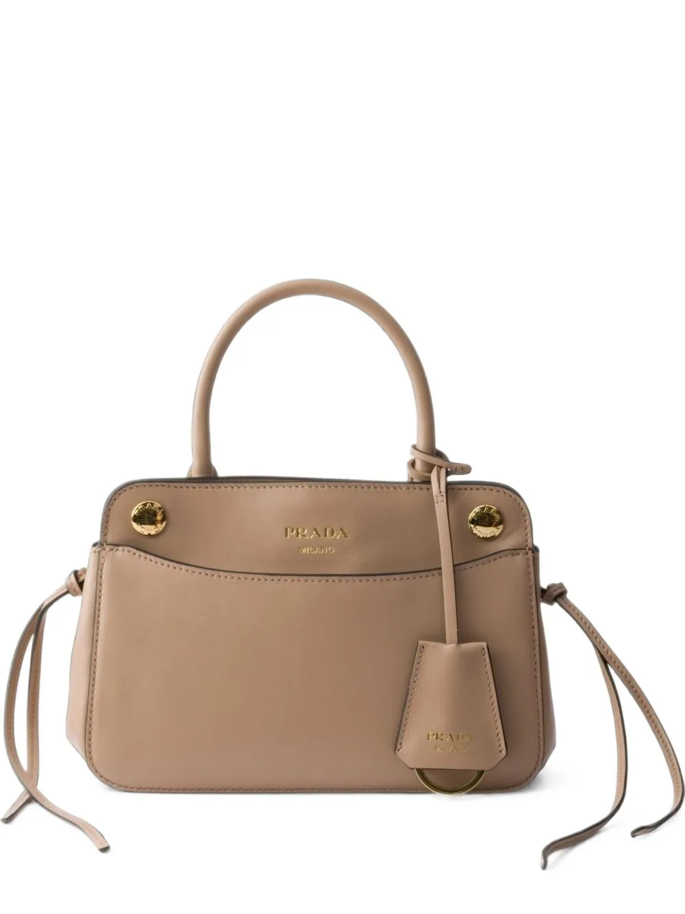 Carry Mini Leather Handbag by Prada