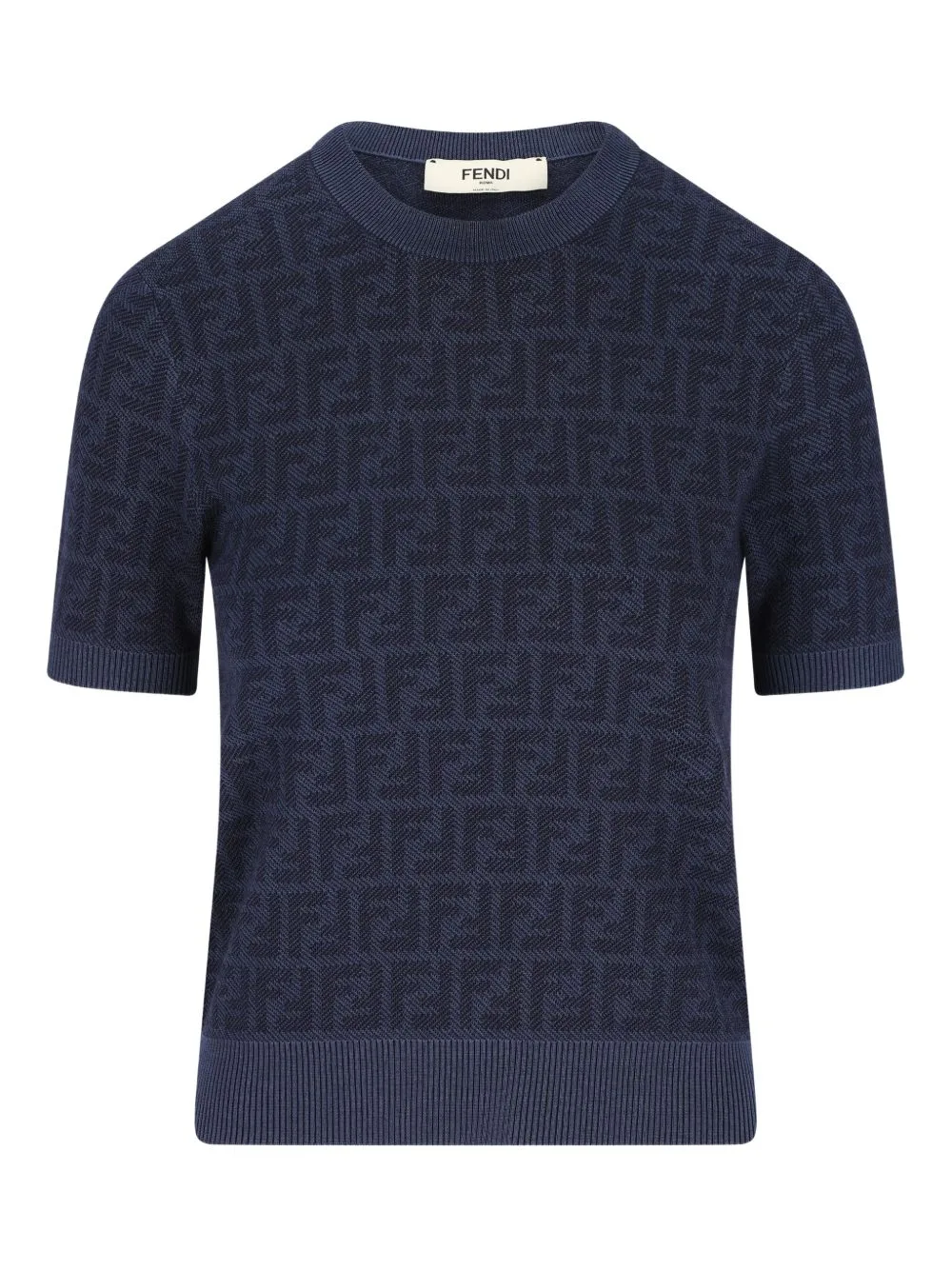 Jacquard Ribbed T-Shirt by FENDI