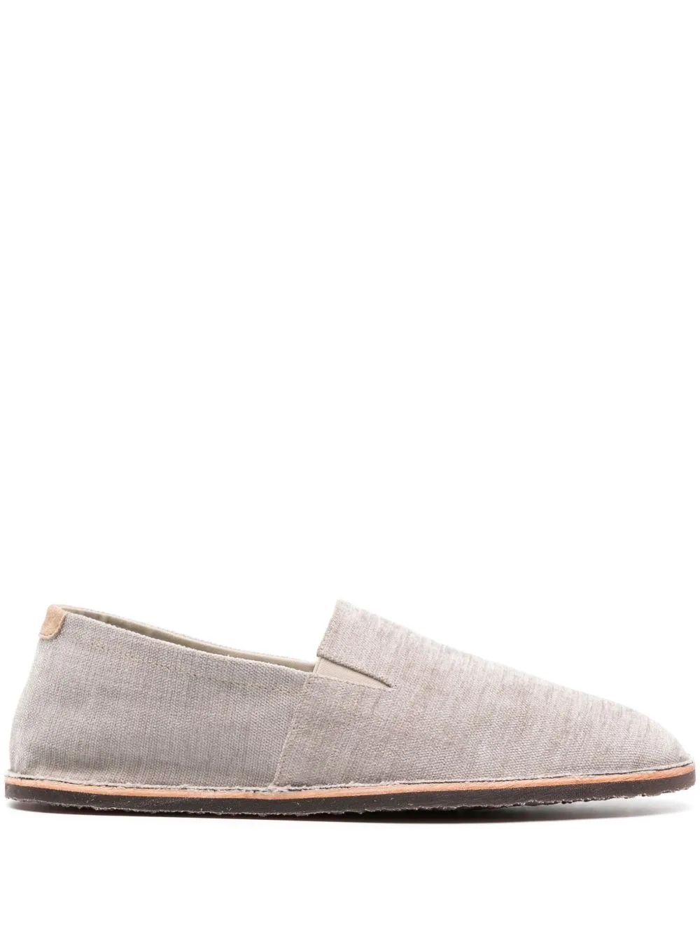 Mélange-Effect Almond Toe Espadrilles by Brunello Cucinelli