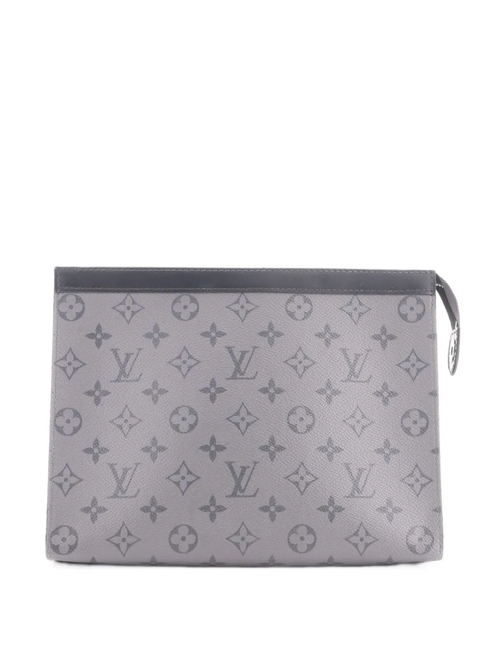 Pochette Voyage Reverse Monogram Eclipse Canvas mm Clutch Bag by Louis Vuitton Pre-Owned