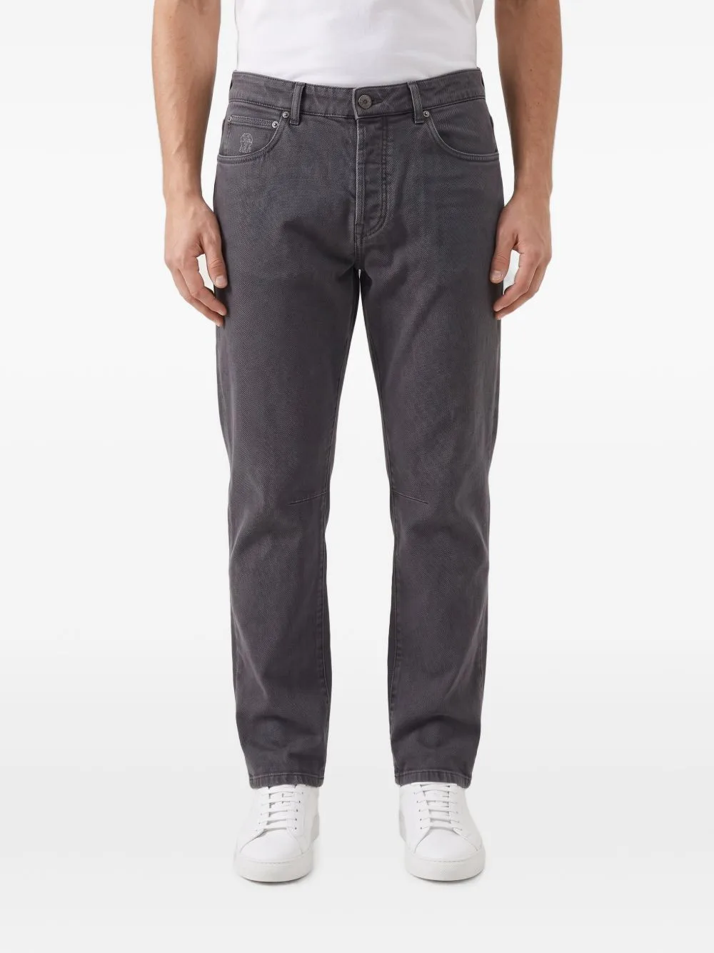 Five-Pockets Cotton Jeans by Brunello Cucinelli