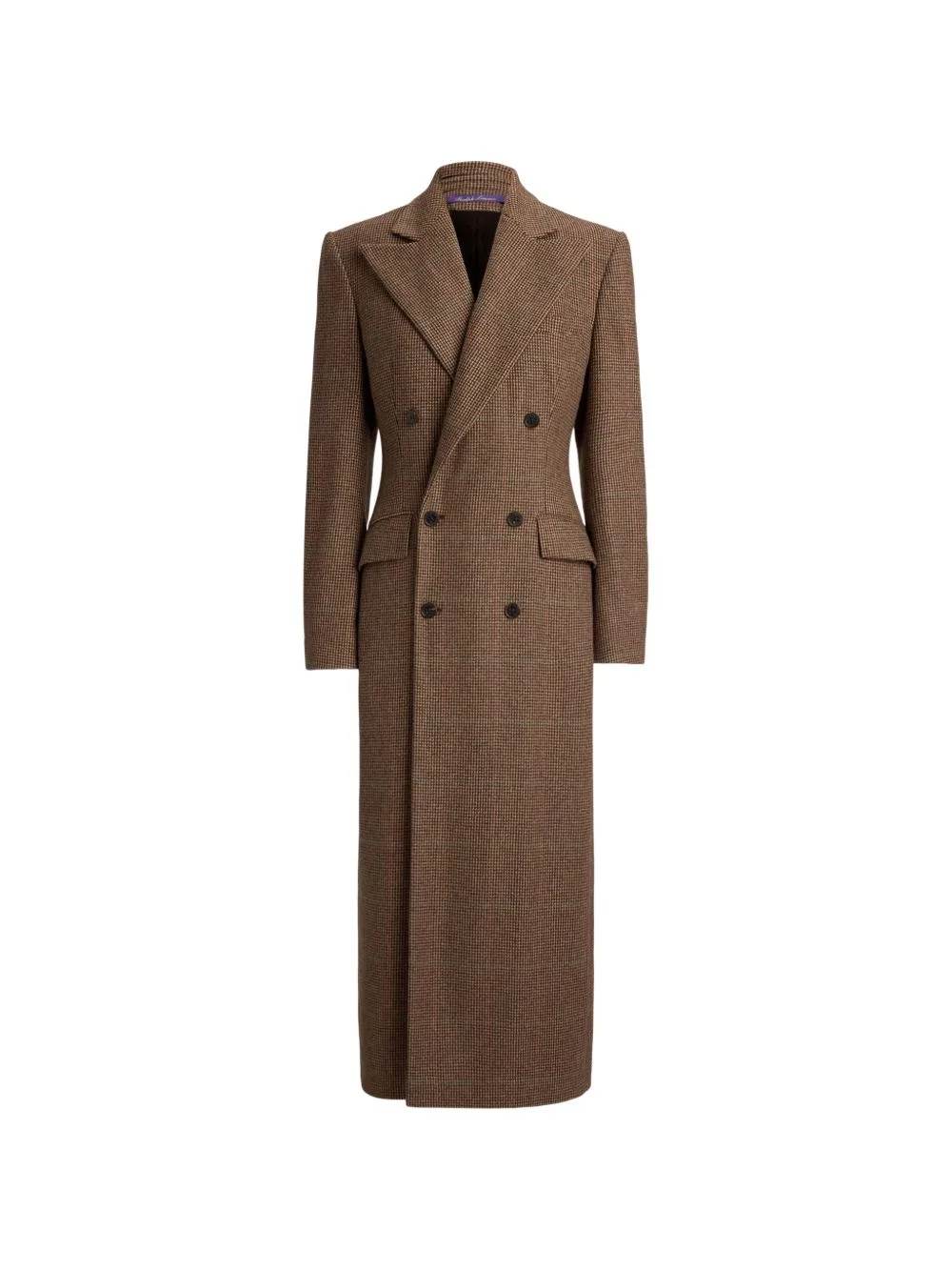 Affton Double-Breasted Houndstooth Coat by Ralph Lauren Collection