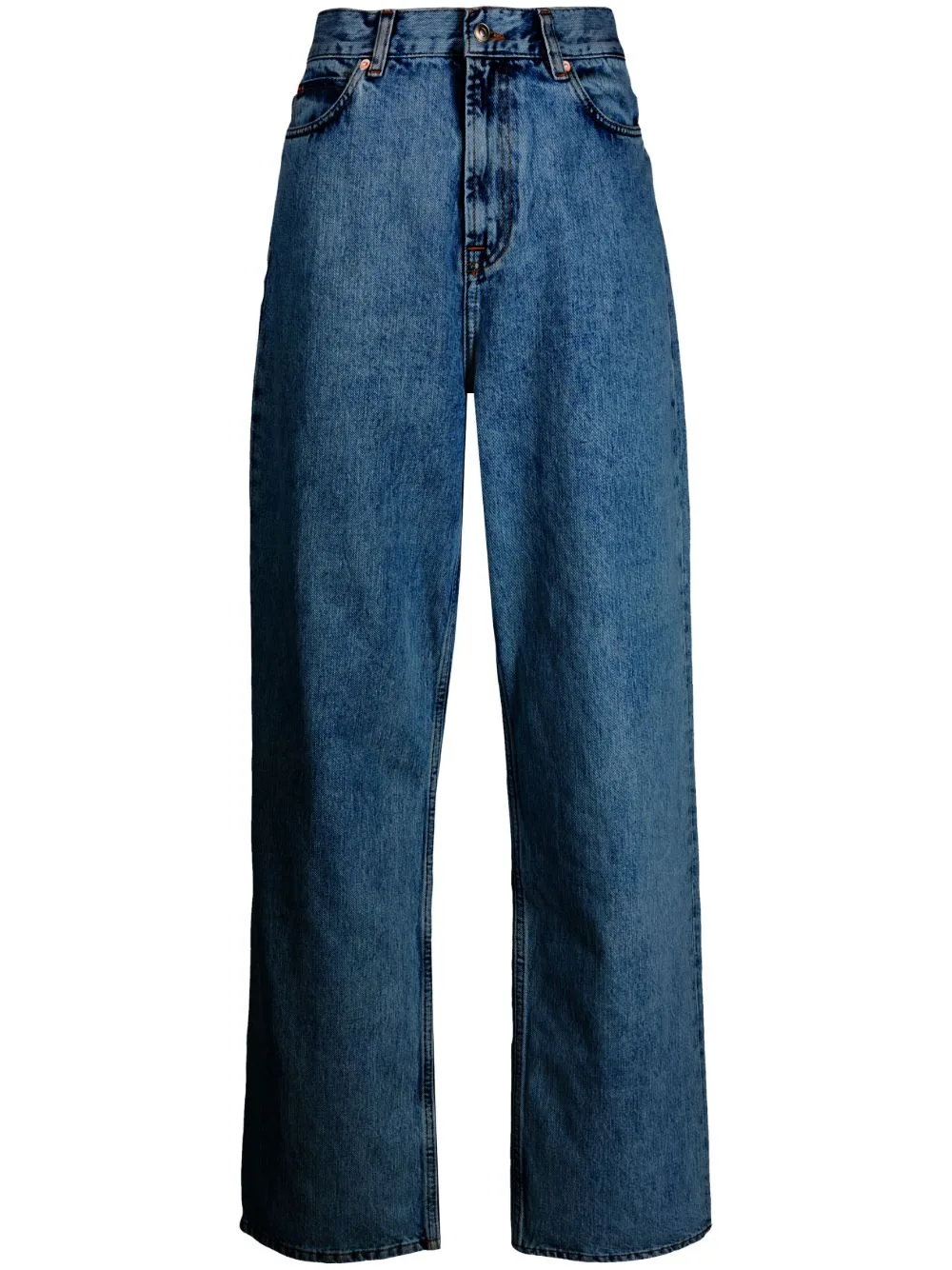 Low-Rise Straight-Leg Jeans by WARDROBE.NYC