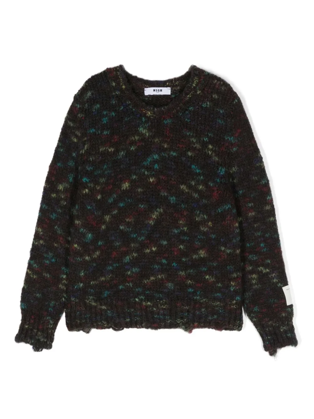 Distressed Sweater by MSGM Kids