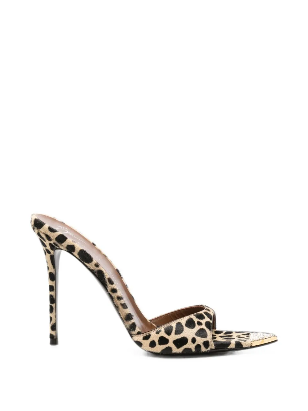 Leopard-Print Crystal-Embellished Sandals by Giuseppe Zanotti