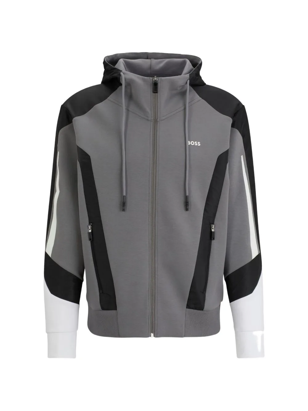Panelled Zip-Up Hoodie by BOSS