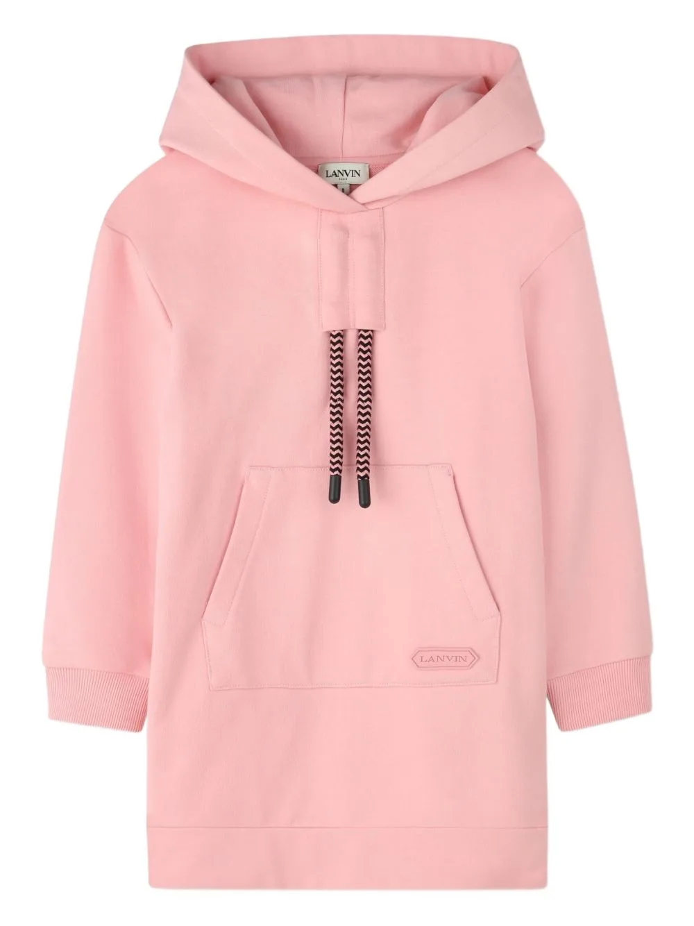 Hooded Pouch-Pocket Dress by Lanvin Enfant