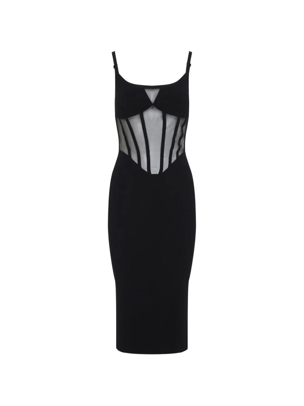 Bustier-Detail Midi Dress by Elisabetta Franchi