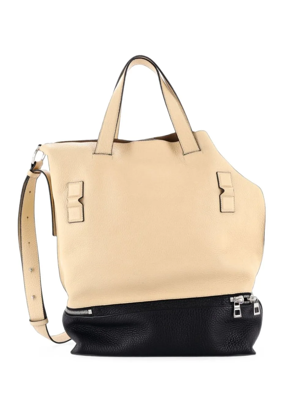 Expandable Shopper Leather Tote Bag by Loewe Pre-Owned