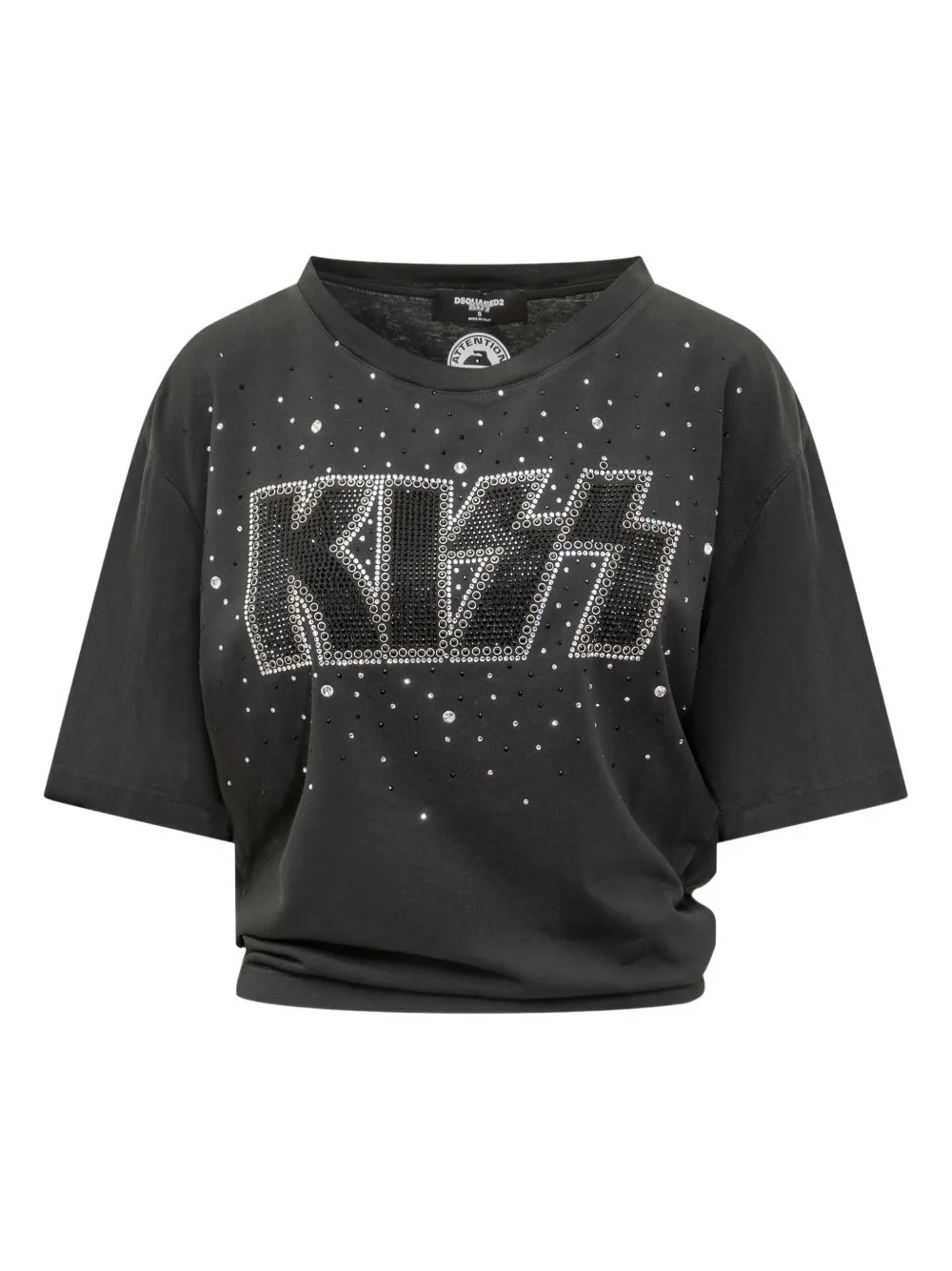 DSQUARED2 x KISS Rhineston-Embellished T-Shirt by DSQUARED2