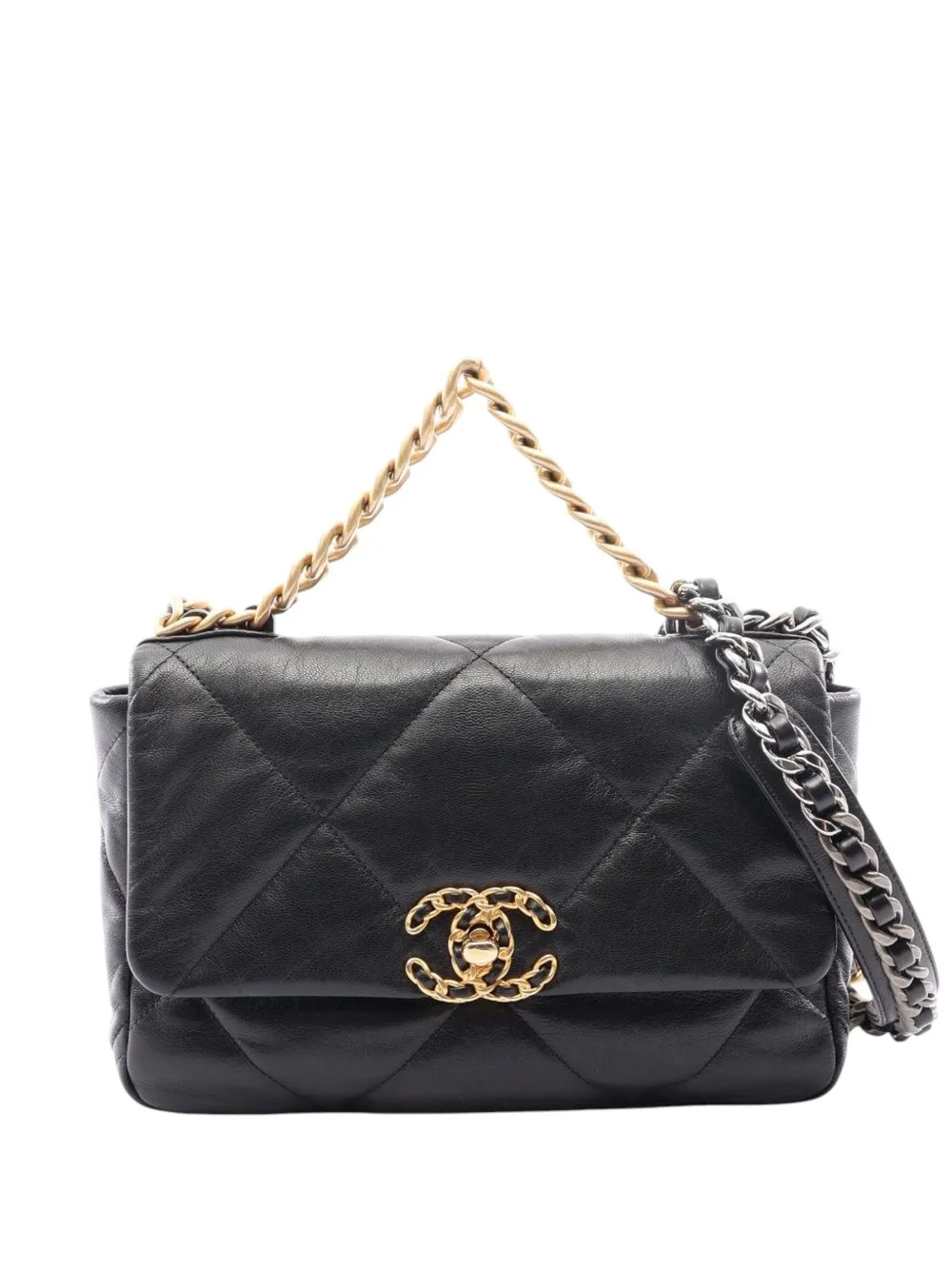 2019 Medium Lambskin 19 Flap Satchel by CHANEL Pre-Owned