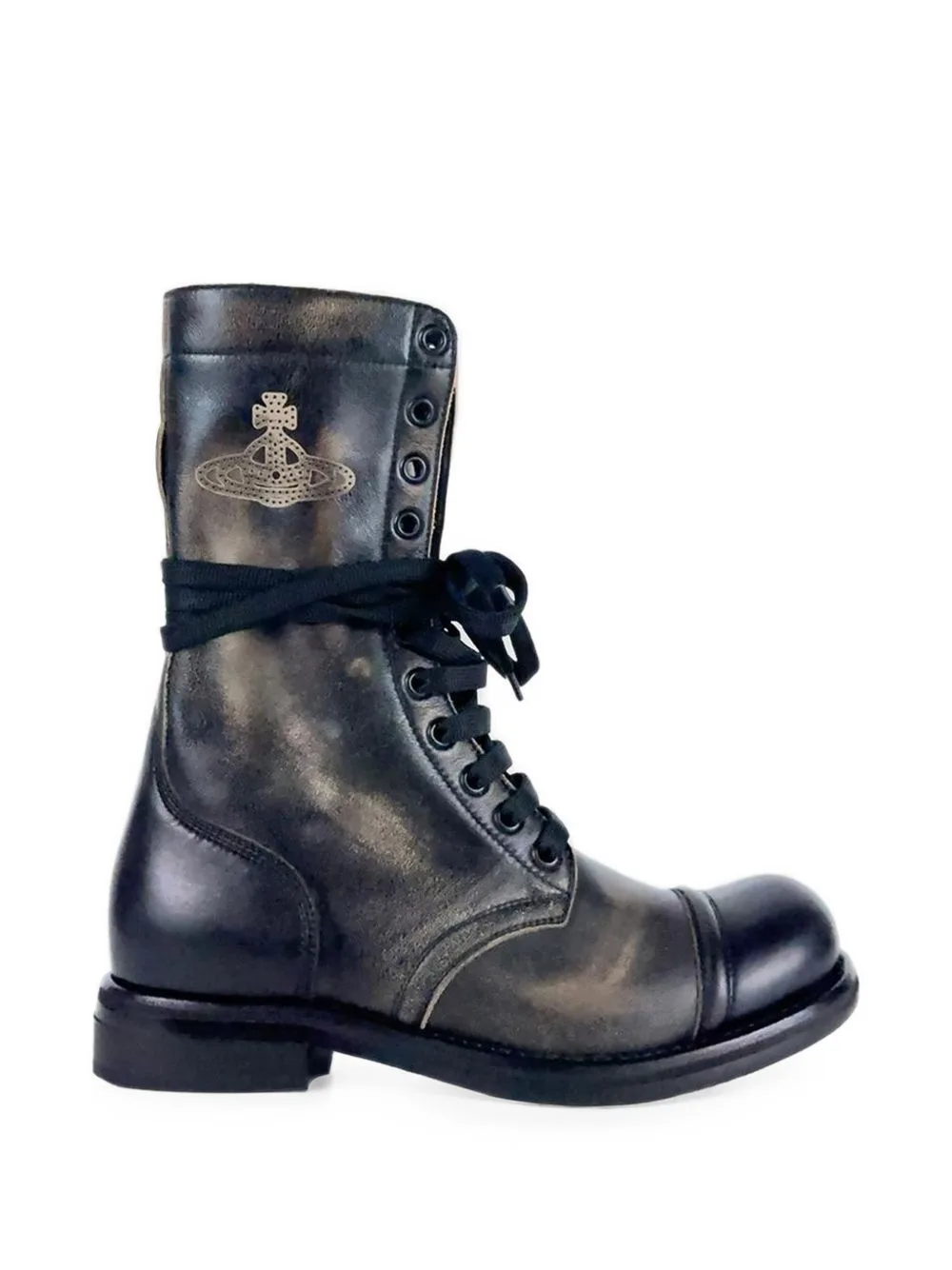 Orb-Print Parachute Boots by Vivienne Westwood
