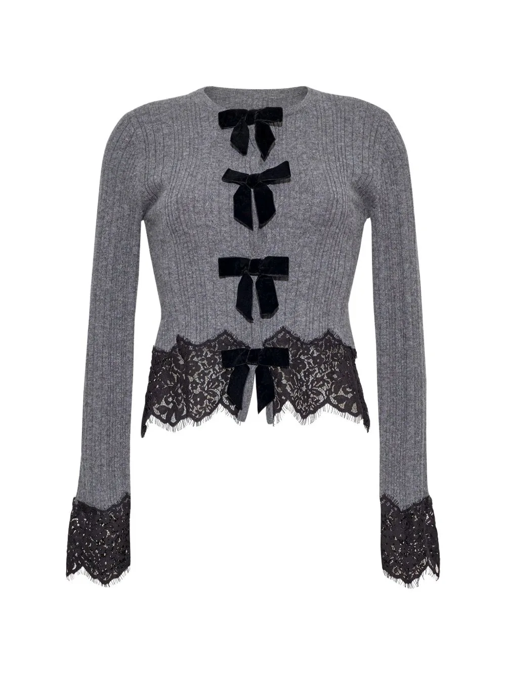 Veda Lace-Trimmed Cardigan by Cara Cara
