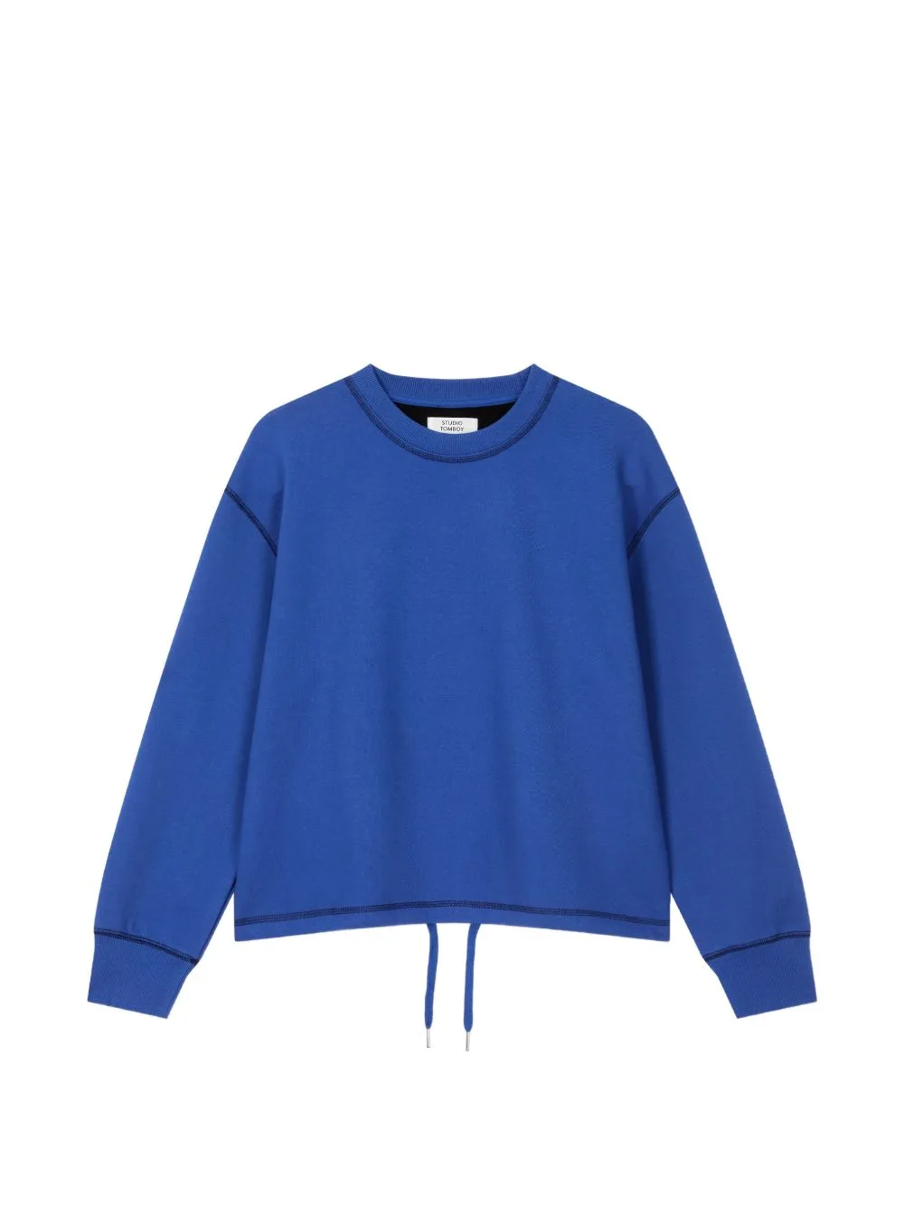 Drawstring-Hem Sweatshirt by TOMBOY