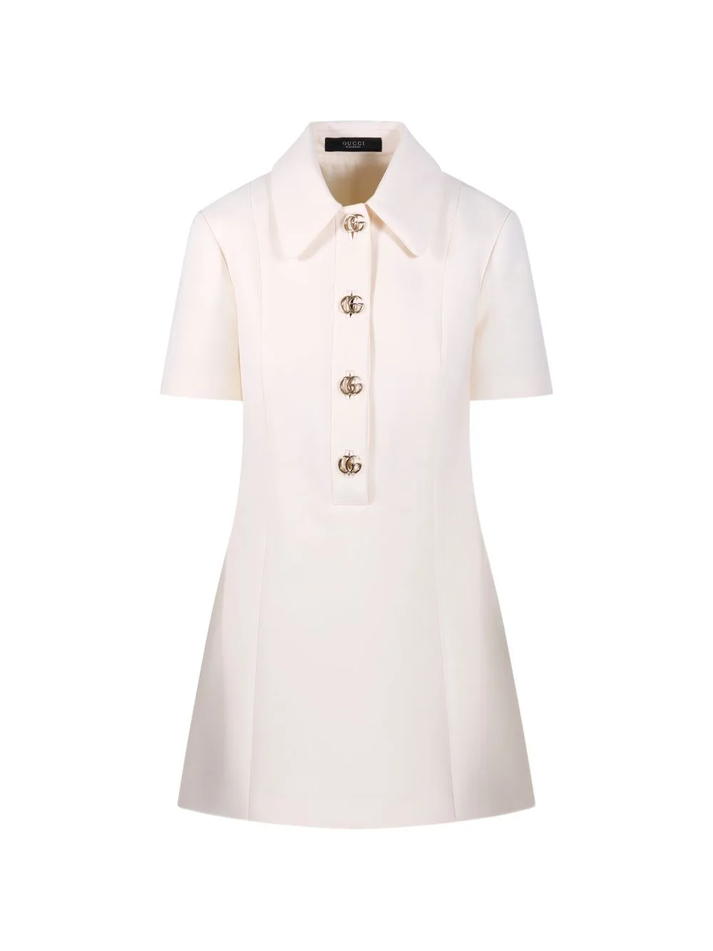 Double G Short-Sleeve Mini Dress by Gucci