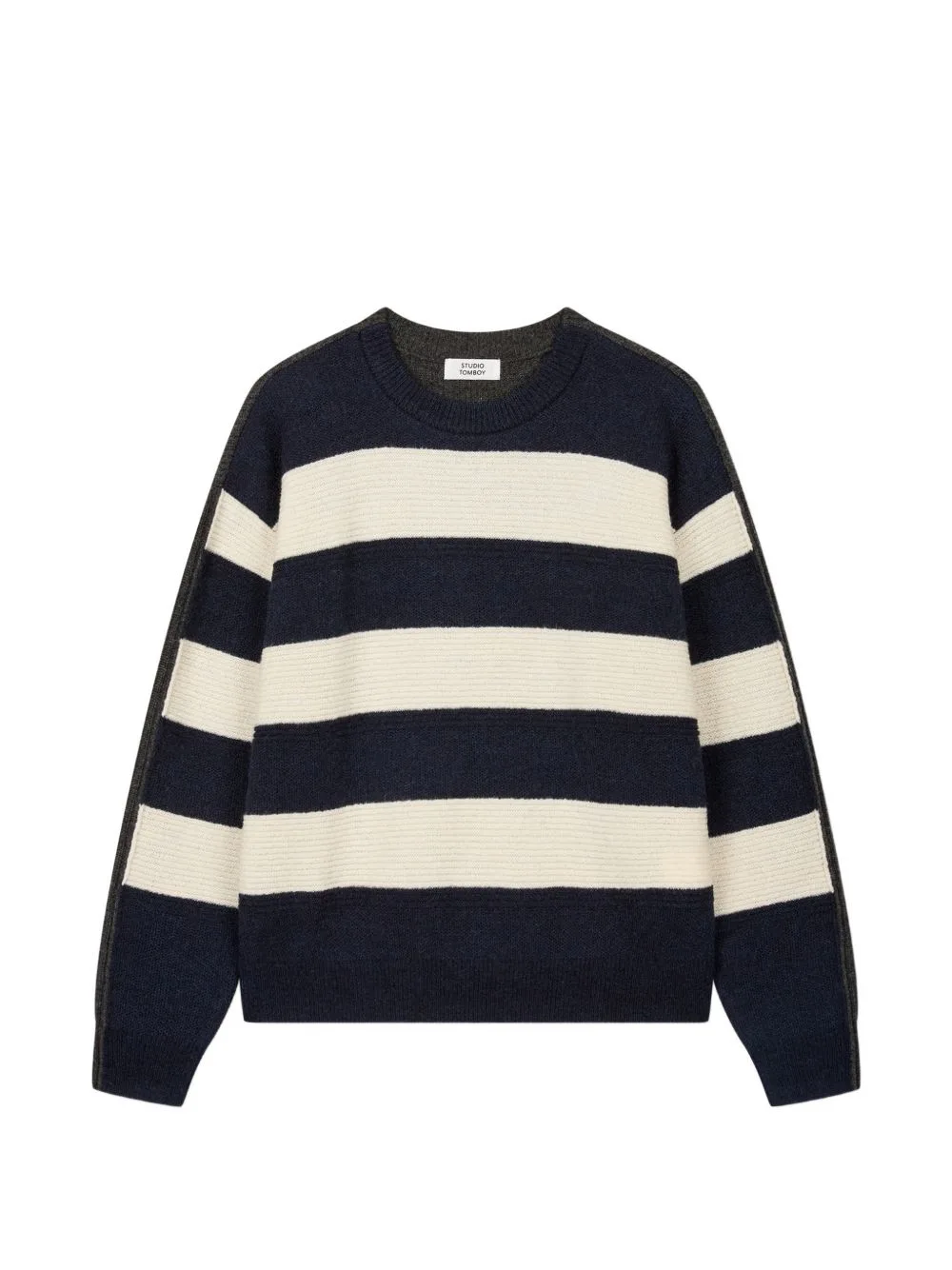 Striped Panelled Sweater by TOMBOY