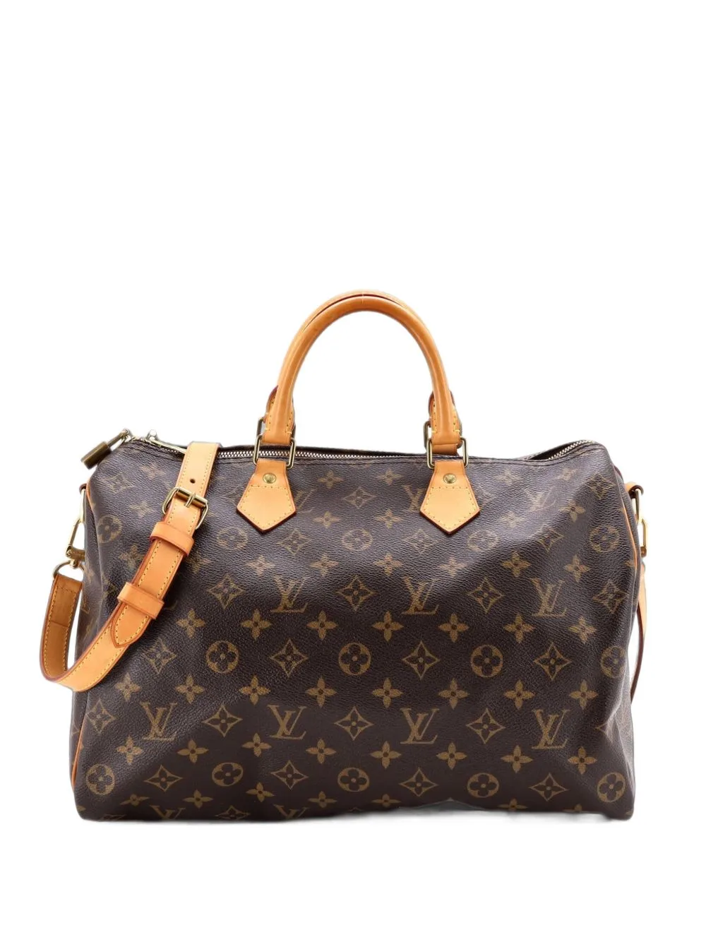 Speedy Bandouliere Bag Monogram Canvas 35 Satchel by Louis Vuitton Pre-Owned