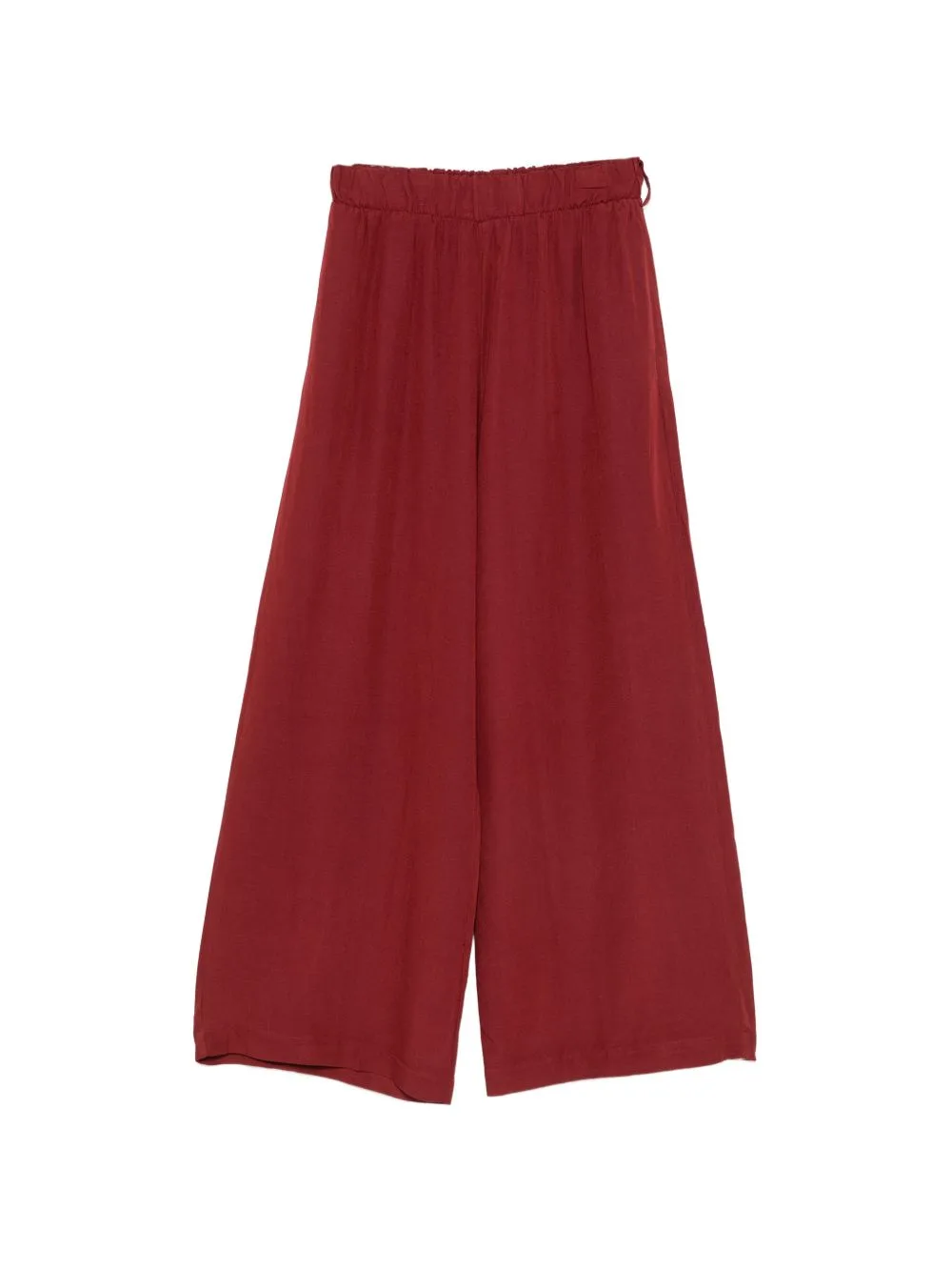 Elasticated-Waist Cropped Palazzo Pants by MOUTAKI