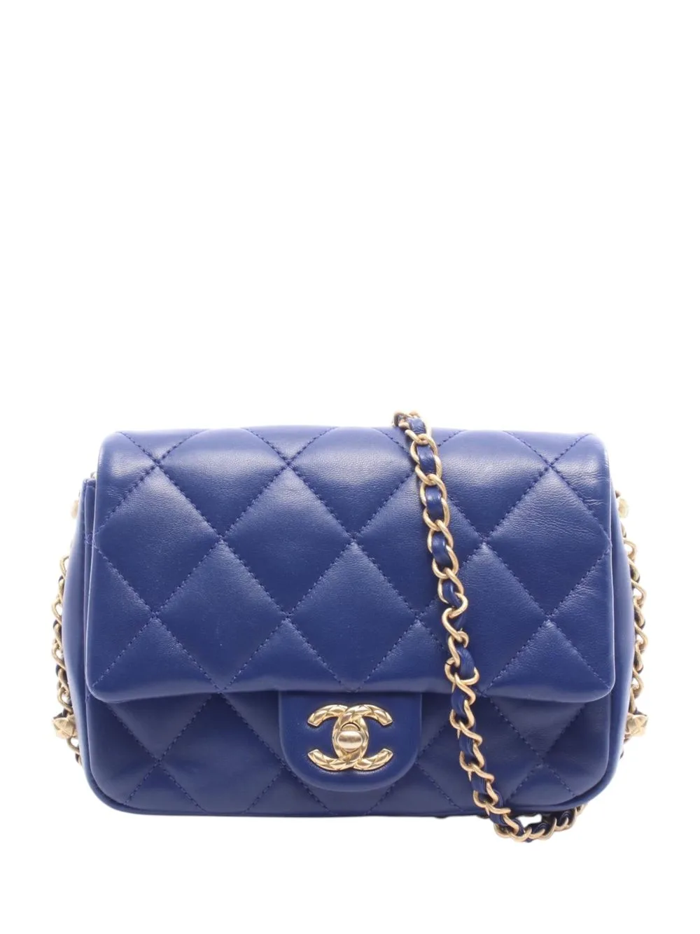 2021-2026 Mini CC Quilted Lambskin Single Flap Crossbody Bag