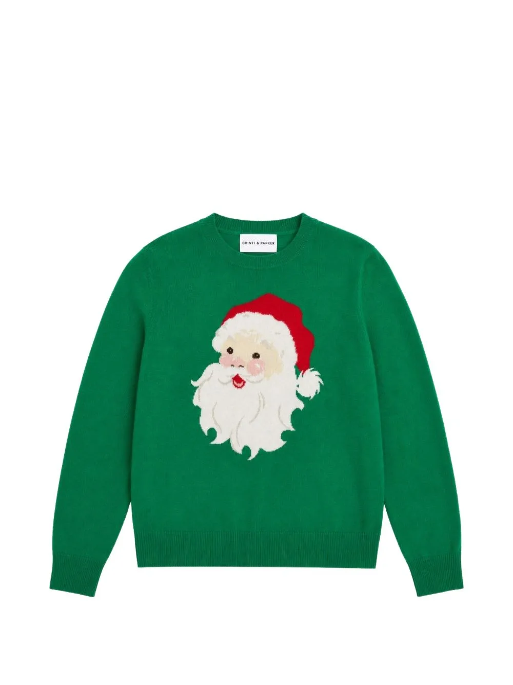 Santa Claus Intarsia-Knit Sweater by Chinti & Parker