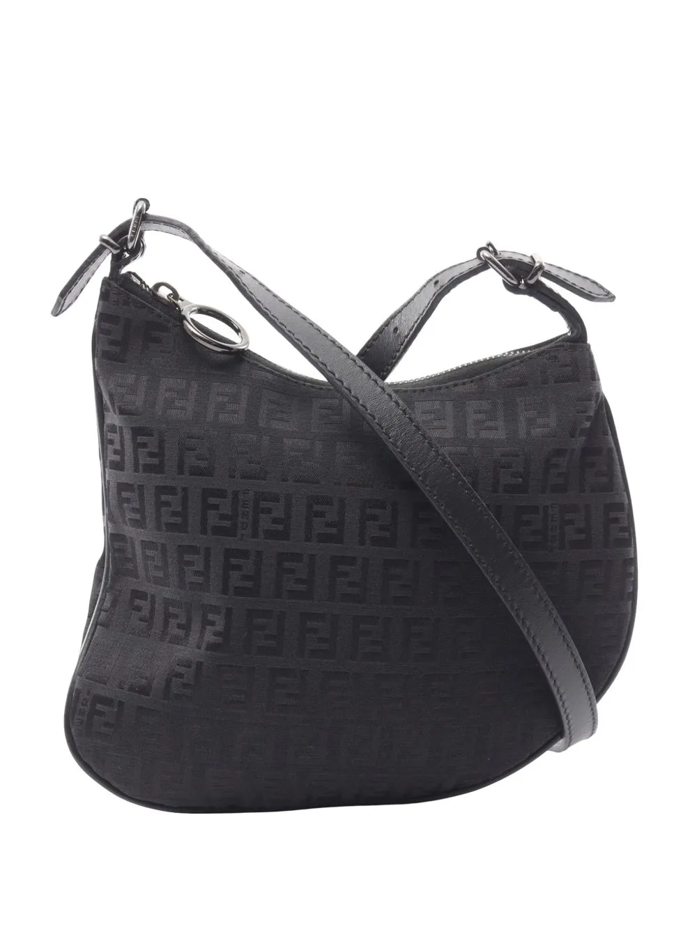 2000-2010 Zucchino Canvas Oyster Shoulder Bag by Fendi Pre-Owned