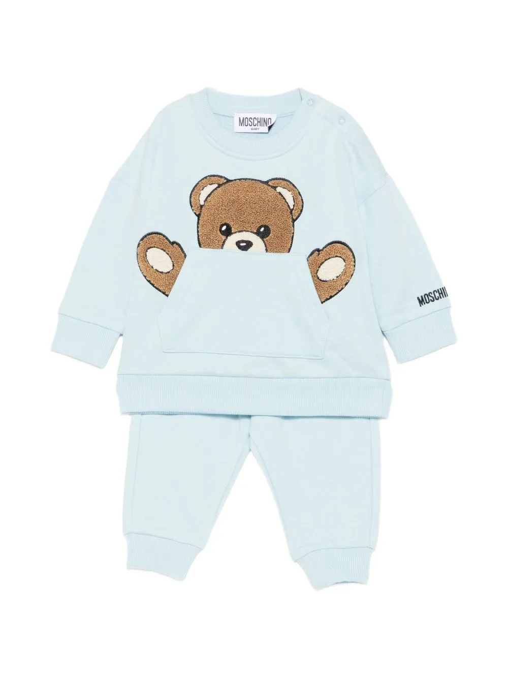 Teddy Bear Patch Tracksuit by Moschino Kids