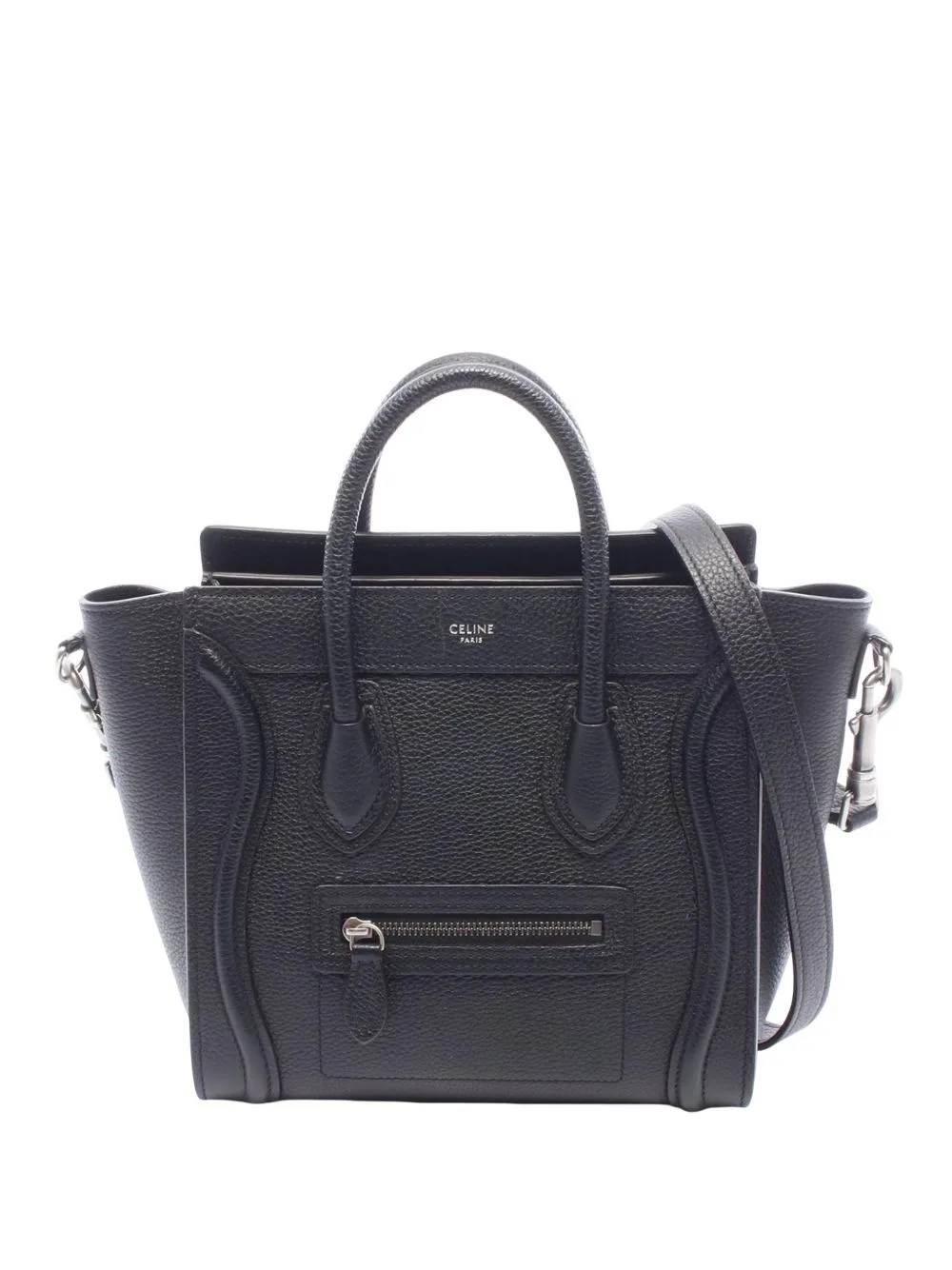 2010-2020 Nano Leather Luggage Tote Satchel by Celine Pre-Owned