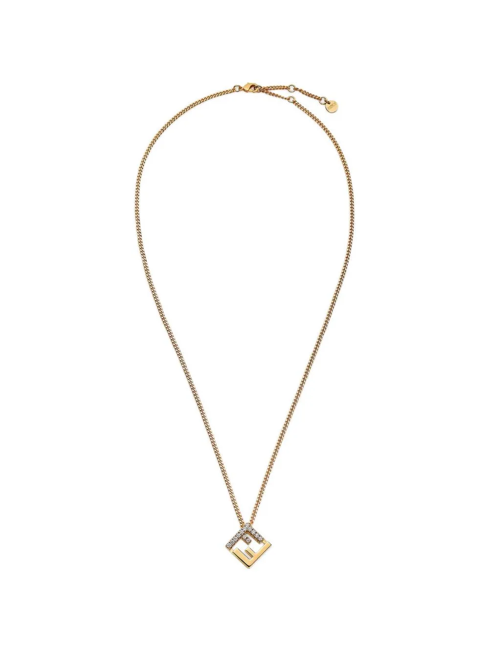 Forever Crystal-Embellished FF Motif Necklace by FENDI